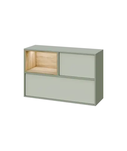 ERY H1231 L horní modul, levý, 2-výklop/nika, 770x1200x400, vodní